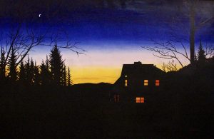 Thornton at Sunset” – Oil on Canvas, 40” x 60”